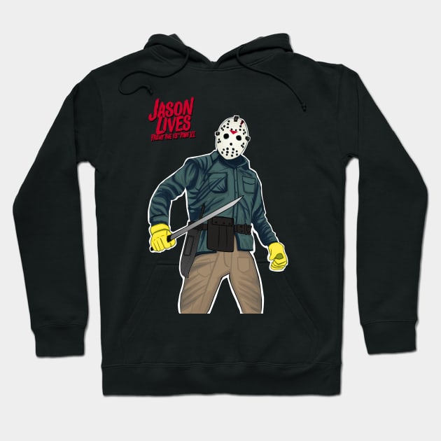 Jason Lives Hoodie by attackofthegiantants